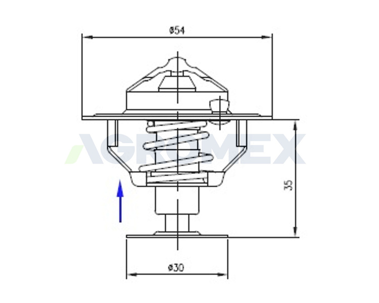 Termostat 2485613 Landini Massey Ferguson POLMO