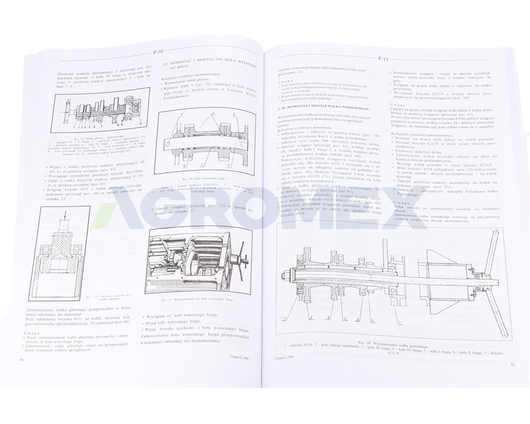 Instrukcja napraw ciągników Ursuc C-360 C360 360 C-360 3P