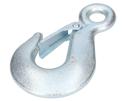 Hak oczkowy z uchem 34mm z zabezpieczeniem 1000kg