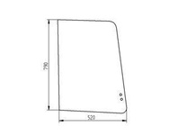 szyba koparka Kubota - boczna prawa przednia RD451-46710 (3667)