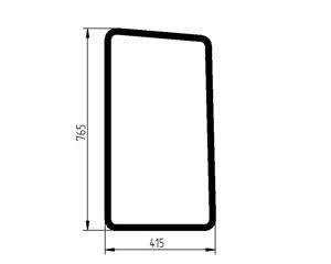 szyba Bobcat - boczna lewa 7170287 (3671)