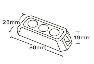 lampa ostrzegawcza strobo 3xLED 12/24V LW0023-5M-1 KAMAR