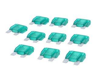 bezpiecznik płaski maxi 30A zielony 29.5x8.5x34.1mm 10 szt