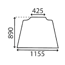 szyba Case - przednia E44001