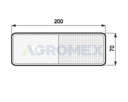 lampa tylna 200x70mm MF, Ursus WAŚ WO72U