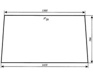 szyba do ciągnika Fendt - przednia i tylna zielona 385500350050 (814/1)