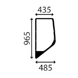 szyba Case - boczna lewa KHN25240 (3913)
