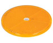 odblask pomarańczowy okrągły przykręcany 84mm