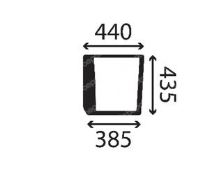 szyba do ciągnika Kubota - przednia dolna lewa 3Y205-70560 (4082)