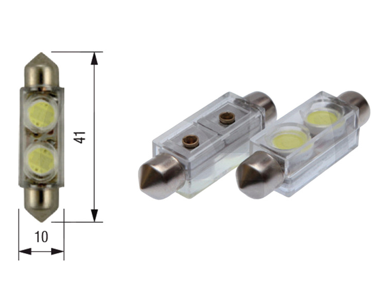 Żarówka 12V 2XSMD 7080 LED SV8,5 2szt BOSMA