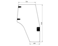 szyba Case,New Holland - drzwi prawe krótki uchwyt 87302768 (2454)