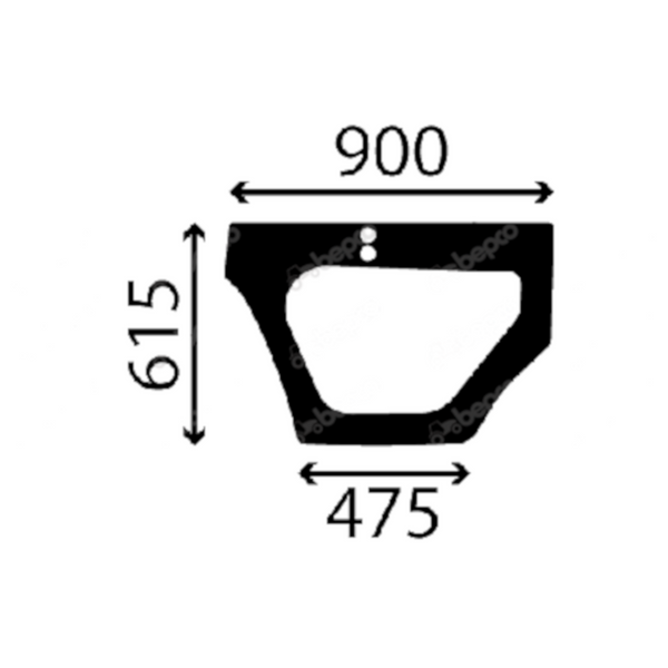 szyba Kobelco, New Holland - drzwi dolna lewa YN51C01096P1, 87333378, YN02C01561P1 (5338)