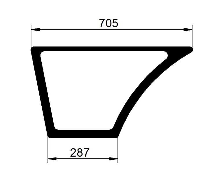 szyba JCB - drzwi dolna lewa 827/80158, 827/30571, 827/30458, 827/30495 (3652)