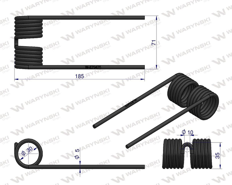 Palec podbieracza zastosowanie John Deere E79475 Waryński