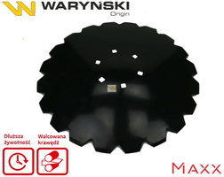 Talerz uzębiony Z-20 fi 460 mocowanie 6/120 grubość 3.2 stal borowa WARYŃSKI MAXX W-5192460/6/120 [W-2460/6/120/3.2]