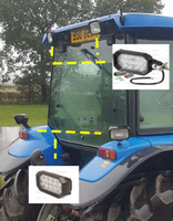 lampa robocza LED prostokątna dedykowana Fiat, New Holland - 2000 lumenów - JAKOŚĆ! E5NN15R557AA