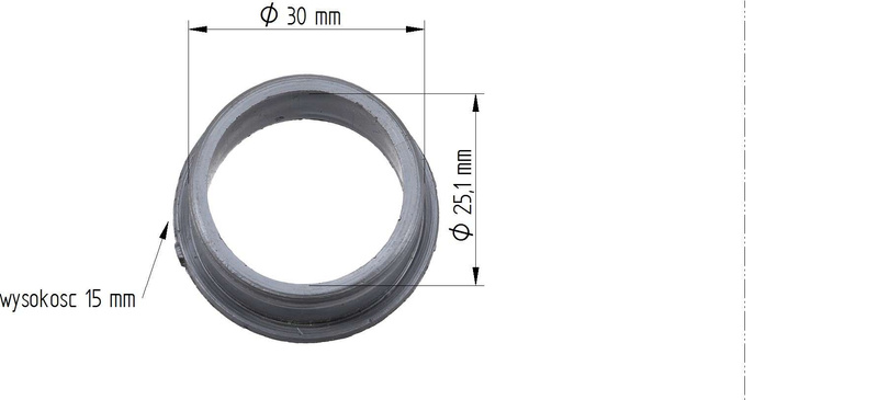 Tulejka teflonowa Claas 008543 25.1x30x15mm