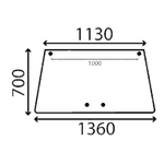 szyba Deutz-Fahr - przednia otwierana FRA-0505102954