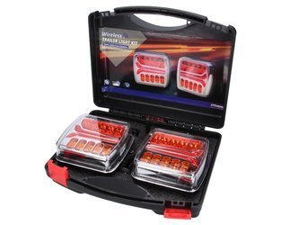 zestaw lamp LED tylnych bezprzewodowy 12V, 24V na magnes w walizce