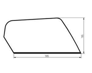 szyba ładowarka teleskopowa Manitou - boczna prawa 551253