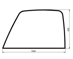 szyba ładowarka teleskopowa JCB - boczna prawa z nadrukiem 827/30500 (4125)