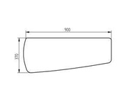 szyba koparka Liebherr - drzwi dolna 5007986 (3937)